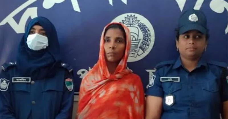 গলায় কোপ মেরে হত্যা করেন স্বামীকে